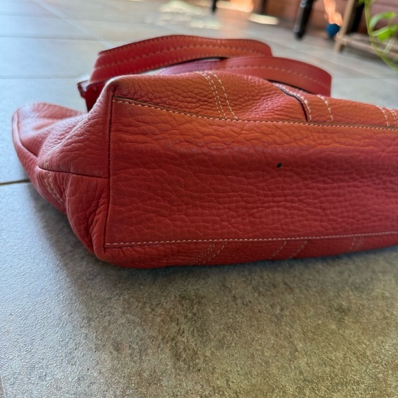 Coach Hamilton F13089 Red Pebbled Leather Y2K Tote • Women’s Shoulder Bag - Picture 7 of 12